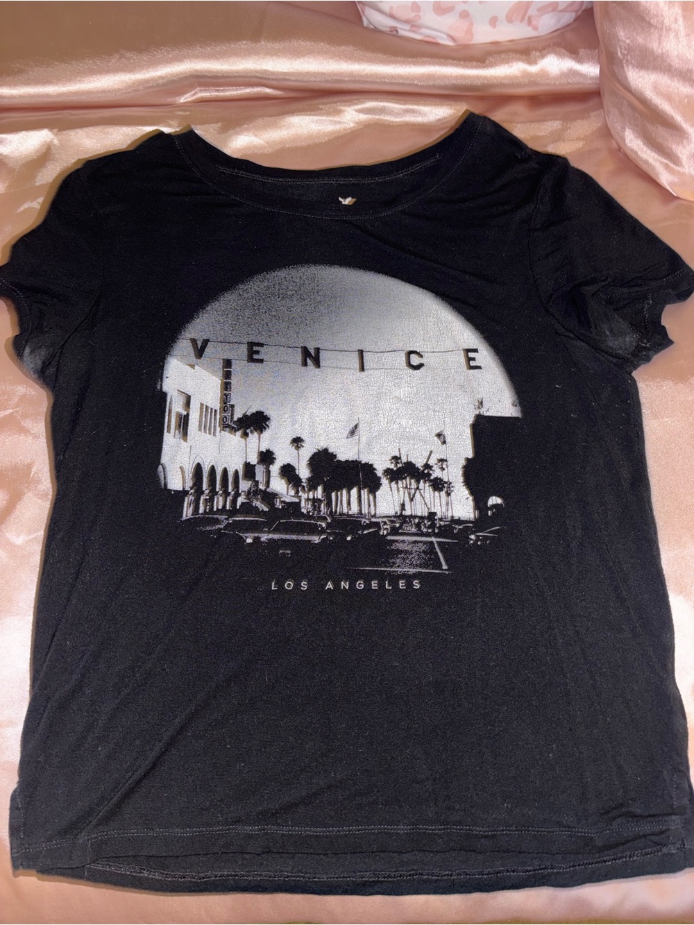 American Eagle Outfitters Black Venice Los Angeles Graphic Tee 🐚